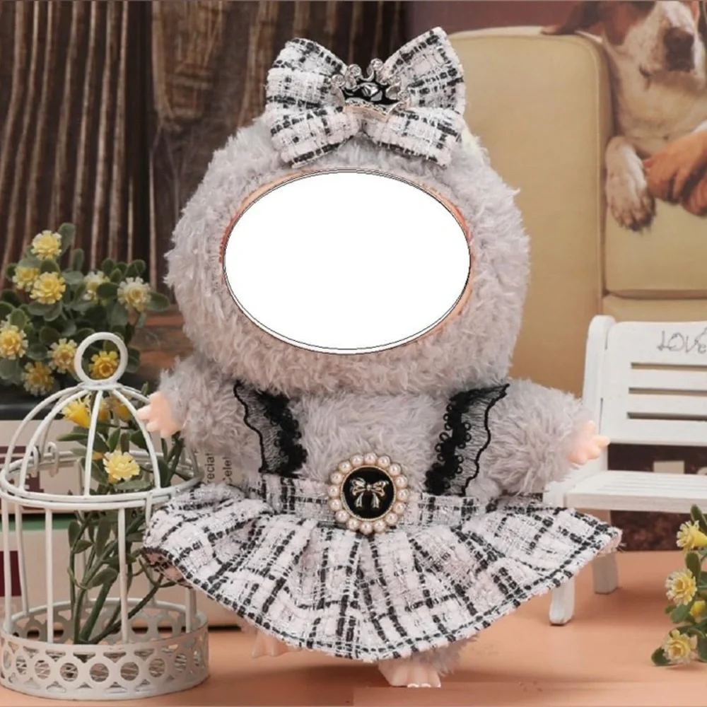Chic Labubu or Doll Clothes with Hair Bow